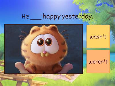 Past Simple "wasn't\weren't" - Garfield