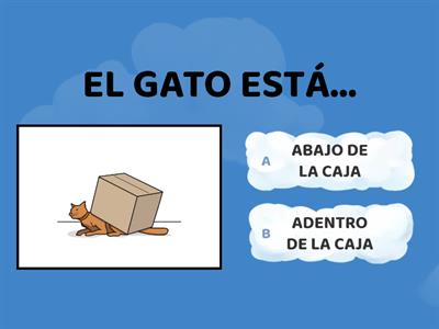 ¿Dónde está el gato?