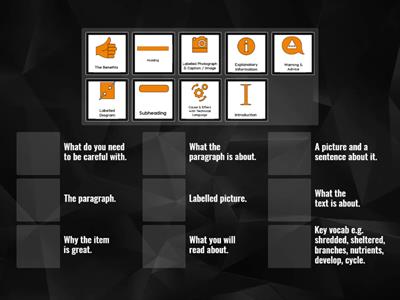 features explanation texts