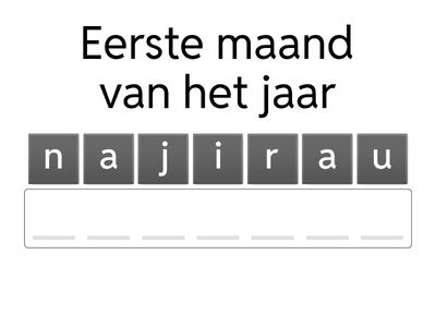 PJM thema 2 maanden van het jaar