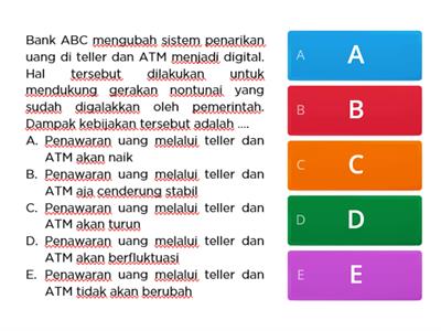 POST TEST KEBIJAKAN MONETER