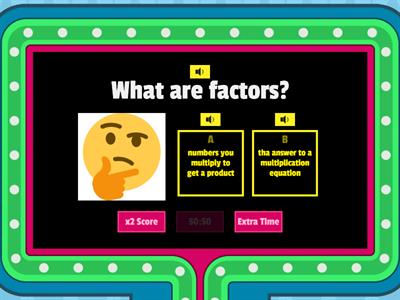 Greatest Common Factor & Vocabulary