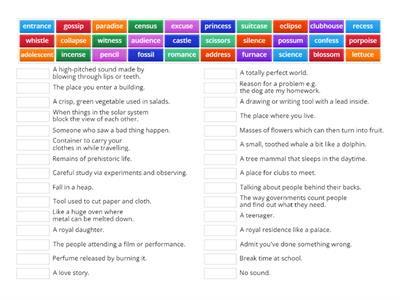 3. The sound S spelt s, ss, c, ce, se, sc, st