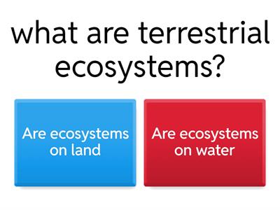 Ecosystems