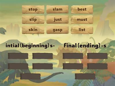 Lesson 8 Initial and Final s-blends