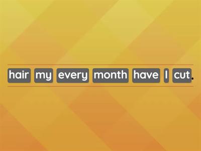 To Have Something Done Jumble 