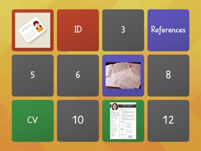 Job interview vocabulary 