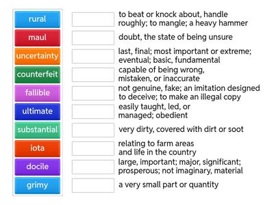 Unit 5 Sadlier Vocabulary Workshop Level B
