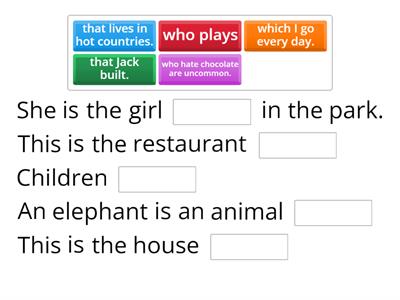 Relative defining and non-Defining clauses