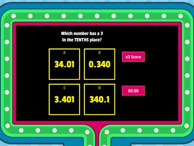  Decimal Place Value