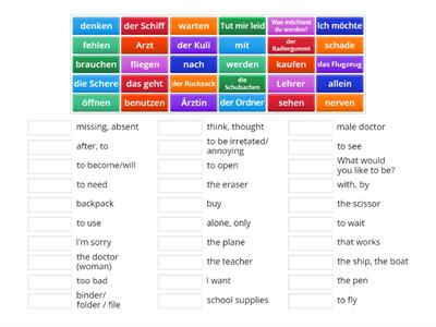 Match up Lektion 5-7