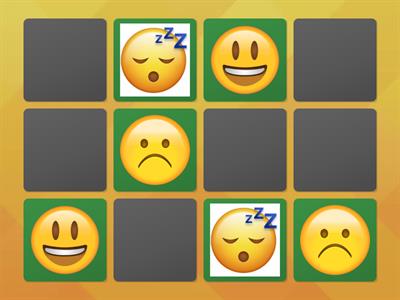 Feelings & emotions memory game!
