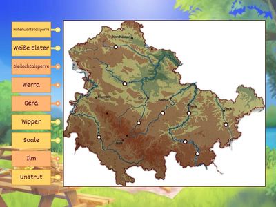 Flüsse und Talsperren in Thüringen