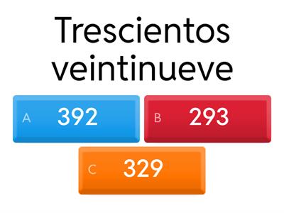 Números de tres cifras hasta 799