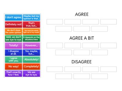 B1.3 - Agreeing and Disagreeing
