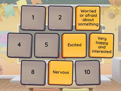 Match the emotion whit is meaning