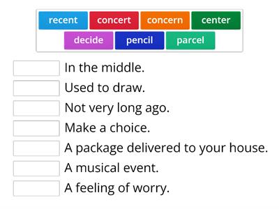 Soft C - Words and Meanings