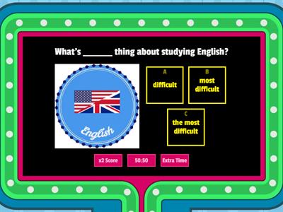 Comparative and Superlative V°