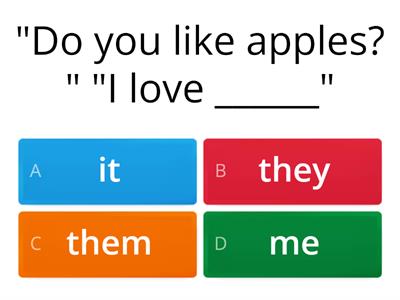 Object pronouns