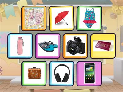 Oggetti per le vacanze