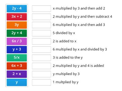  Algebra expressions