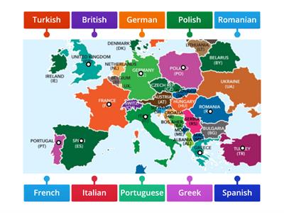 Countries and nationalities