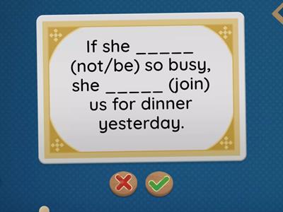 Mixed conditionals - Fill-in the gaps