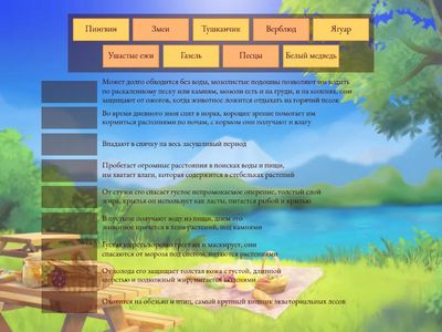 Животные — обитатели суши 