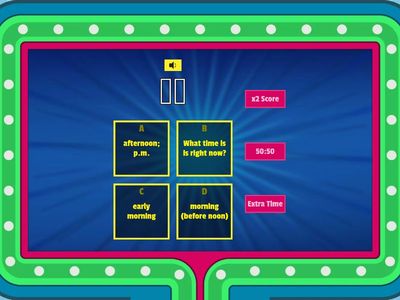 Y3 section of a day gameshow quiz