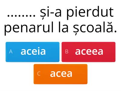 Pronumele demonstrativ