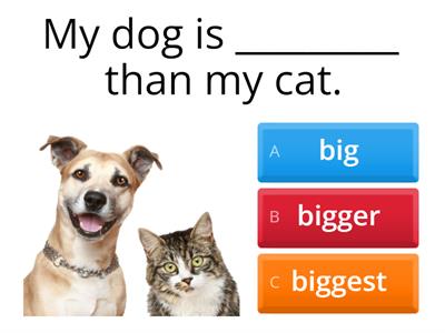 Comparatives -er, -est