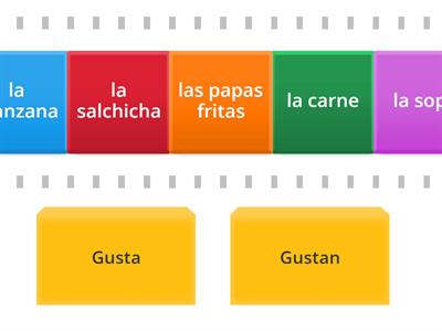 Gusta/gustan speed sorting