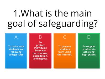 Safeguarding quiz