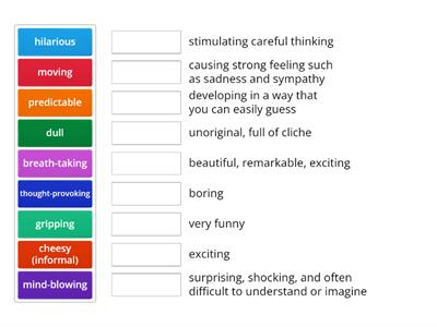 Adjectives movies 