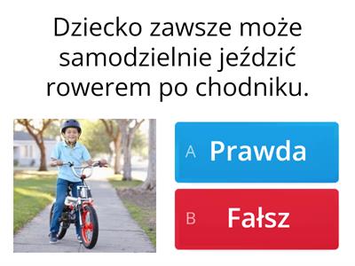  Poznajemy przepisy drogowe rowerzysty.