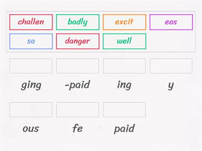 Adjectives revision GG4 Unit 2