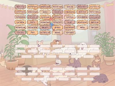 Приставки -UN и -IN отрицательные прилагательные часть 1