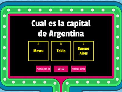 Preguntas de Capitales de Paises