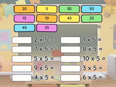 Perkalian 5 - Math - Kelas 2