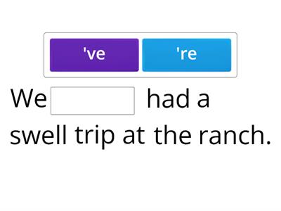 3.10 Contraction endings in sentences