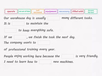 Warehouse Revision - Gap-Fill
