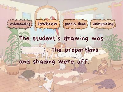 Words for commenting on art (Unit 22 Visual arts)