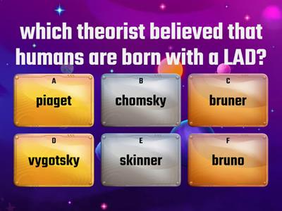 speech and language development theories