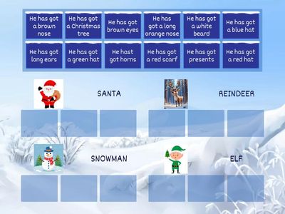 Has got Christmas characters