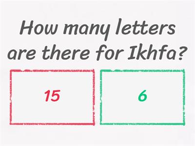 Tajweed Test : Noon Sakin or Tanween (Izhaar,Idhgaam,Ikhfaa,Iqlaab)