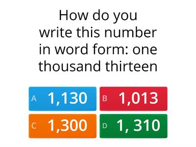 Places Everybody! (Place Value Game-Up to 4-Digits)