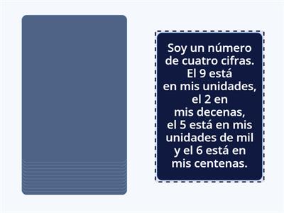 ¿Qué número soy? - Valor posicional