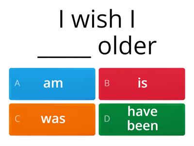 I wish + Past Simple