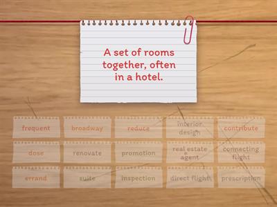 Review Vocabulary 7/30/2025 Wilbur TOEIC