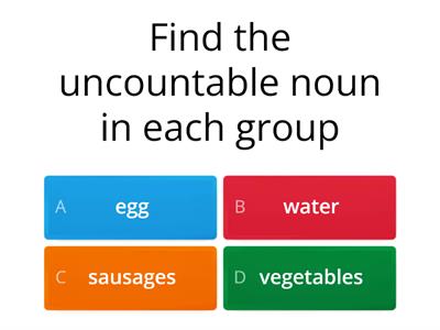 Countable and uncountable nouns